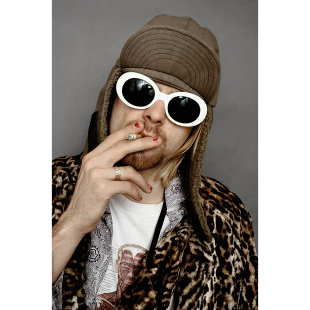 P225 Kurt Cobain Smoking Music Singer Guitar 27x40 24x36 14x21 Silk Poster